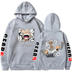 Unisex Gear 5 Luffy Graphic Print Loose Hoodie