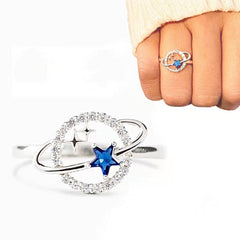 Women's Planet Star Silver Ring