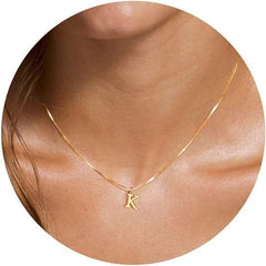 English Initial Alphabet Letter Necklace