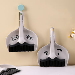Moustache Dustpan and Brush Set