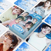 60pcs Blue Lips Photocard Sticker