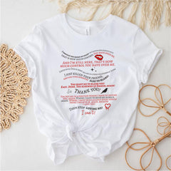Vintage TVD Letter Casual T-shirt