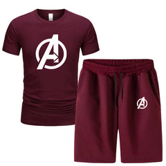 Trendy Men's Short Sleeved T-shirts Shorts Co-ords