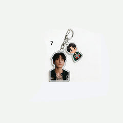 BANGTAN Cartoon Acrylic Keychain