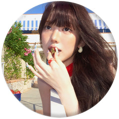 "WHY KiiiKiii" Badge Mirror Keychain Set