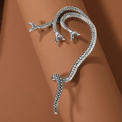 Dark Gothic Demon Dragon Earrings Ear Clips