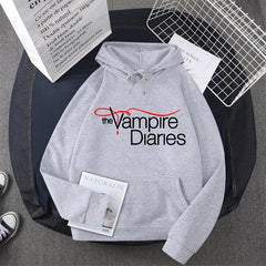 Unisex TVD Graphic Printed Casual Hoodie