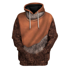 Unisex Ewok Cosplay 3D Digital Print Hoodie Pants