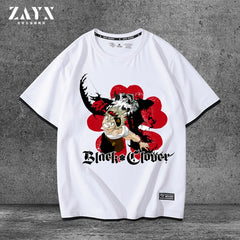 Men's Anime COS Cotton Fake Two-piece T-shirt