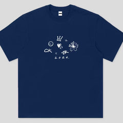 JK LOGO Round Neck Cotton T-shirt