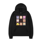 Cute Kpop Cartoon Animal Print Pullover Hoodie