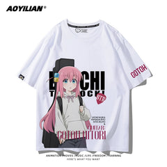Versatile Women's Anime Cotton T-Shirt