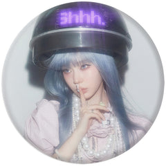 AE "KISS N TELL" Badge Mirror Keychain