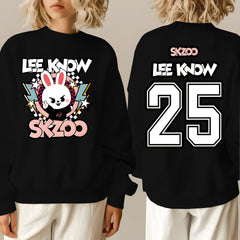 SKZ Number Printed Crew Neck Sweatshirt