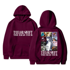 Women's Taylor Print Loose Pullover Hoodie