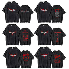 KPOP Album ATE Short Sleeve Washed T-shirt