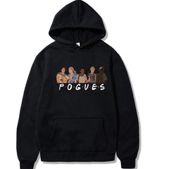 Casual Pogues Print Loose Hoodie