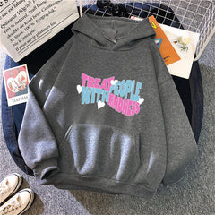 Women's Letter Casual Loose Hoodie