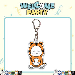 KPOP Cartoon Doll Acrylic Keychain 6PCS