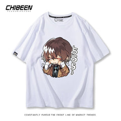 Unisex Anime Graphic Print Short-sleeved T-shirt