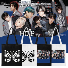 Butterfly HOP Logo Zipper Handbag