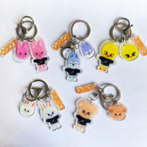 Kpop Cartoon Acrylic Double-sided Keychain