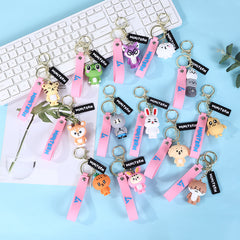 MINITEEN Cartoon Silicone Keychain Pendant