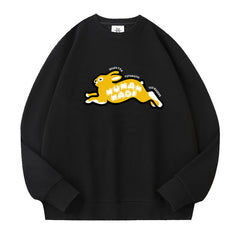 HAERIN MINJI Rabbit Printed Pullover Sweatshirt