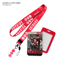 BANGTAN Card Holder Lanyard Pendant Keychain