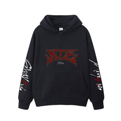 Unisex Kpop ATE Graphic Loose Hoodie