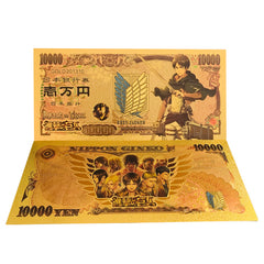 Anime Gold Foil Commemorative Bank Notes