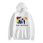 Trendy Friends Print Casual Pullover Hoodie