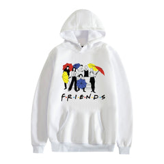 Trendy Friends Print Casual Pullover Hoodie