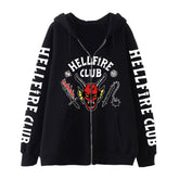Unisex Hellfire Club Loose Zip Up Hoodie