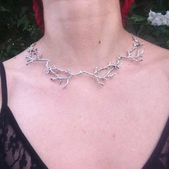 Gothic Witch Branch Clavicle Necklace