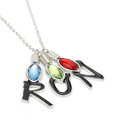 TV Letter Pendant Necklace Accessories