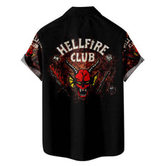 Casual Drama Cos Short-sleeved Digital Print Shirt