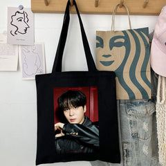 KPOP Album Poster Zipper Tote Bag