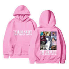 Women's Taylor Print Loose Pullover Hoodie