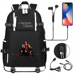 Leisure TVD Print Large-capacity Backpack