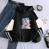 Versatile Women's Anime Printed Casual Hoodie