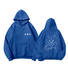 TXT LOGO Print Women's Casual Hoodie