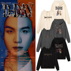 Unisex Kpop SUGA D-DAY Pullover Hoodie