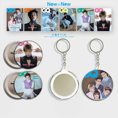 CORTIS Magazine Cover Badge Mirror Keychain