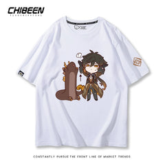 ZhongLi Game Print Short-sleeved T-shirt