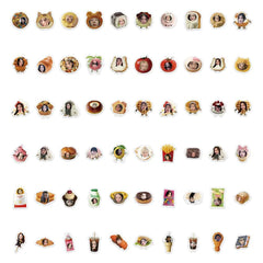 KPOP Girl Group Food Cartoon Stickers