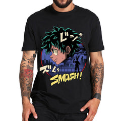 Trendy Anime Crew Neck Short Sleeve T-shirt