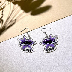 Women's Guts Print Acrylic Earrings