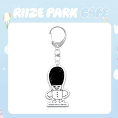KPOP "CAFE" Acrylic Keychain Pendant