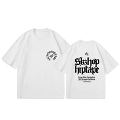 Trendy Kpop Logo Print Short Sleeve T-shirt